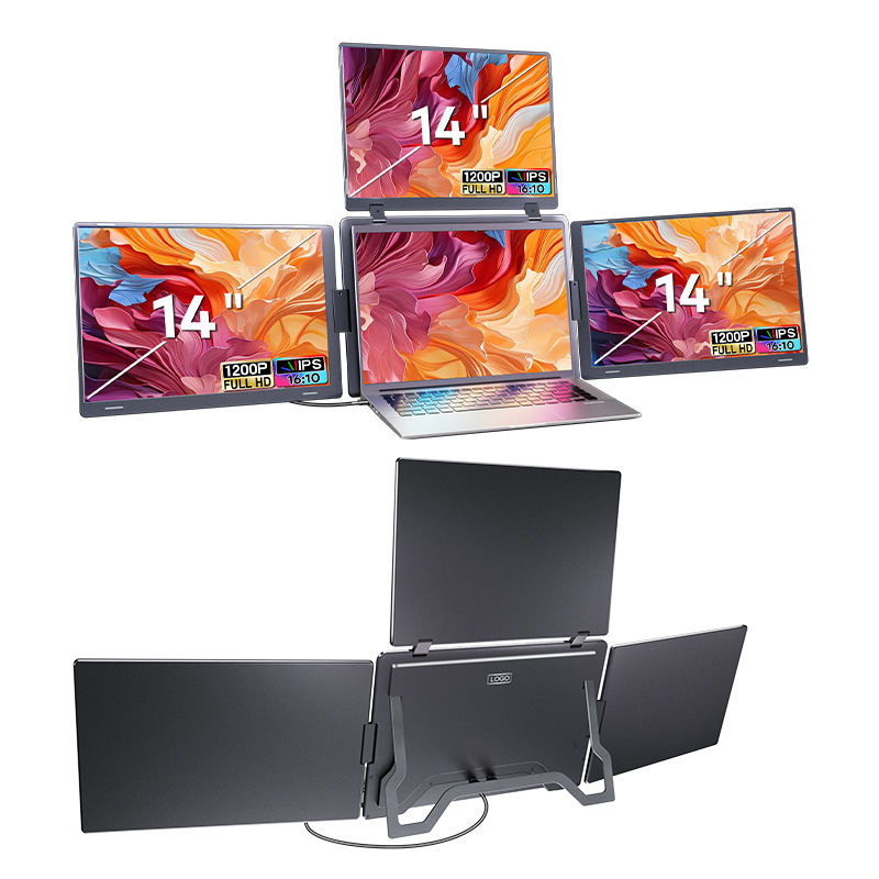 S780 14 Inch Quad Monitor - Extend Laptop Display Easily