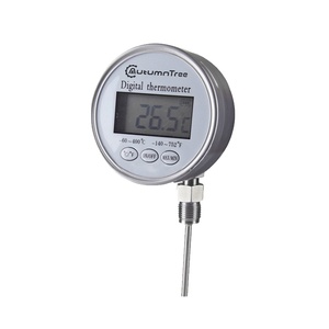 1% <span class=keywords><strong>Pt100</strong></span> Digitale Bimetaalthermometer 4 ''Display Roestvrijstalen Sonde Industriële Temperatuurdrukmeter Oem Odm Ondersteund - Product Image 1