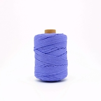 Fil à crocheter Ropemate 1,5 mm en coton pur, fil rond pour sacs faits main, bijoux et tricot DIY
