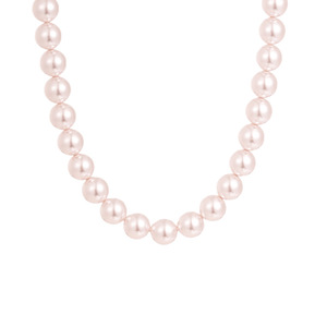 Smillon Manta Rose Purple Pearl Necklace A Grade U Shape Daily Wear Elegant Collarbone Chain - Product Image 5