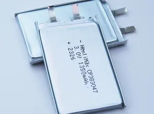 हेनली मैक्स CP383047 3.0V प्राइमवे लिथियम मैंगनीज डाइऑक्साइड बैटरी पाउच्ड बैटरी सॉफ्ट पैक्ड बैटरी खिलौने 3V आयताकार 300ma