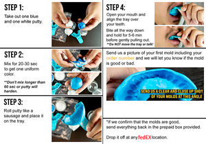 إكسسوارات مجوهرات قالب شواء انطباع قالب أسنان جريلز طقم تشكيل بديل الانطباع لمجوهرات جريلز - Product Image 6