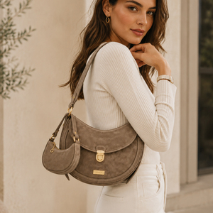 GORFIA Custom Women Shoulder Bag PU Leather Crossbody Handbag with <b>Mini</b> Pouch Casual Hobo Bag Adjustable Strap - Product Image 2