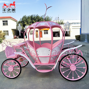 Qianzhimei 2024, superventas, carro de Bodas de acero eléctrico, pequeño sueño rosa, calabaza, Princesa, coche, cuento de hadas, <span class=keywords><strong>Cenicienta</strong></span> - Product Image 3