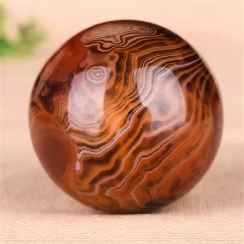 High quality rare natural red agate agate ball entangled silk quartz crystal ball cures natural stones and minerals