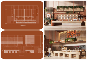 LED Wood Coffee Shop Display Cabinet | Custom Showcase for Retail Interior Design - Product Image 6