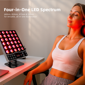 Redfy Nhà máy cung cấp xách tay mặt LED liệu pháp ánh sáng đèn 8 chế độ 4 màu sắc 48 Wát mini máy tính để bàn liệu pháp ánh sáng đỏ Bảng điều chỉnh thiết bị - Product Image 3