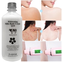 Crème de Bain Lactée Éclaircissante et Hydratante Anti-Bactérienne 450ml – Soin Corporel Végétalien Nourrissant, Apaisant et Hydratant – Marque Privée