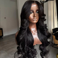 Pelucas de Cabello Humano Baratas con Ondas Suaves y Encaje Frontal 360, Pelucas de Encaje Frontal HD al por Mayor, Pelucas de Encaje Completo para Mujeres Negras