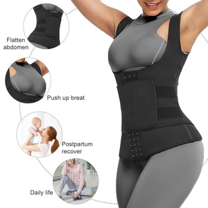 Chaleco Moldeador de Abdomen para Mujer con Cinturón Ajustable, Top Reductor y Levantador de Figura, Capa Interior, Talla M, Negro - Product Image 4