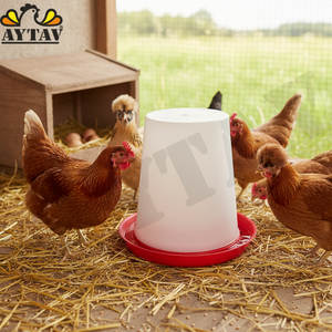 AYTAV 6 Lt. Animal Drinker for Chicken and Rabbit Farming Durable Stainless Steel and Plastic Components New 1 Year Warranty - Product Image 3