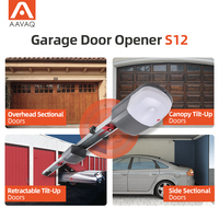 AAVAQ S12/600 Diseño moderno Smart Home Wi-Fi Abridor de puerta de garaje con rango de 80m Garantía de 3 años Impulsado por motor de viaje