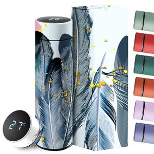 Custom Logo 500ml Smart LED Thermos Bottle Digital Vacuum Flasks Thermo Manufacture Thermoses with <b>Temperature</b> Display for Gift - Product Image 1