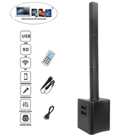 Sistema de Altavoces PA Profesional de Audio de 800 W y 8 Pulgadas, Caja de Sonido Portátil para Karaoke, BT TWS, con Micrófono FM, Bocina Parlante