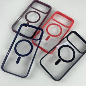 Funda móvil de lujo transparente para iPhone 17 Pro Max 16 15 Pro TPU PC Phone case Clear Glossy Finish Venta caliente Magnet <span class=keywords><strong>Spot</strong></span> Goods - Product Image 6