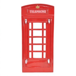 Gancho de pared frontal para cabina telefónica excepcional con 4 soportes Ganchos de pared decorativos de calidad superior y soporte para el hogar y la Oficina - Product Image 1