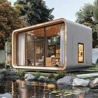 Maison d'hôtel petite maison de villégiature de beauté 20Ft 40Ft Outdoor Modern Popular Prefab House Tiny House Mobile Hotel Apple Cabin Pod