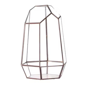 Vases à fleurs en verre transparent pour la <span class=keywords><strong>d</strong></span>écoration de la maison et du mariage avec design géométrique en métal de style Art <span class=keywords><strong>d</strong></span>éco pour pièce maîtresse ou <span class=keywords><strong>terrarium</strong></span> - Product Image 5