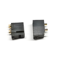 90° Vertikaler XT 4-Pin Stecker/Buchse Vergoldeter Messingkontakt IP40 Kabelverbinder für Roboterhund-Lithiumbatterie 500V DC 20A