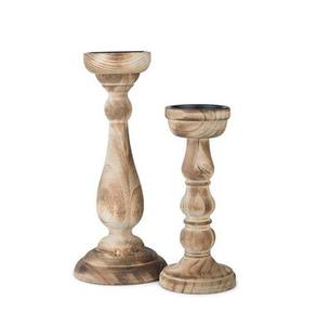 Portavelas de Madera Hecho a Mano para Velas de Pilar y Aromáticas, para Decoración del Hogar y Oficina Profesional - Product Image 1