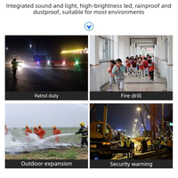Bâton de signalisation portatif pour le contrôle du trafic en entrepôt, bâton d'avertissement LED portable rechargeable