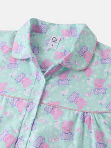 Pijamas de Algodón para Mujer, Talla Grande, Casuales, Transpirables, Térmicas, de Verano, Estampadas, de Manga Larga, Holgadas - Product Image 3