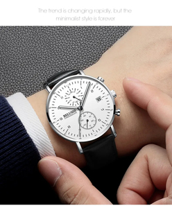 Reloj analógico deportivo rentable para hombre, correa de malla de acero inoxidable, relojes de cuarzo de muñeca con rueda de aleación de buena calidad - Product Image 5