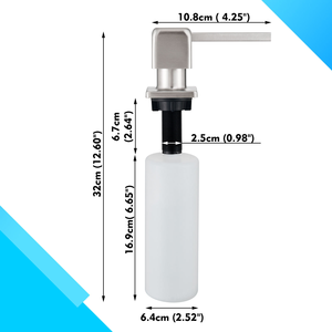 304 Stainless Steel Single Handle Deck Mounted Modern <b>kitchen</b> <b>sink</b> soap dispenser - Product Image 4