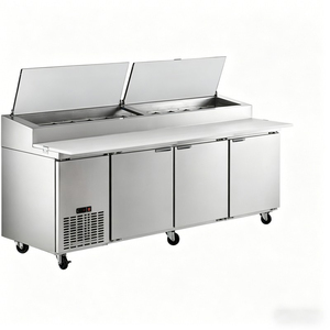 Three-door salad <b>table</b> Restaurant Use Ventilation Cooling Commercial Refrigerated Cabinet - Product Image 4