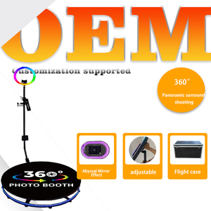 Piattaforma Rotante a 360 Gradi Compatibile con Telefoni Cellulari e Tablet, Rotatori da 80cm e 100cm, Cabina Fotografica con Piattaforma Rotante per 3-4 Persone - Product Image 4