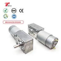 Moteur CC à aimant permanent 555PM 12V 24V avec réducteur à vis sans fin 40mm, couple élevé, pour machines d'automatisation industrielle