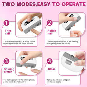 Coupe-<span class=keywords><strong>ongles</strong></span> électrique 2 en 1 avec lumière, lime à <span class=keywords><strong>ongles</strong></span>, polisseuse, outil de toilettage 2 en 1 <span class=keywords><strong>pour</strong></span> adultes, enfants, bébés, <span class=keywords><strong>ongles</strong></span> des doigts - Product Image 2