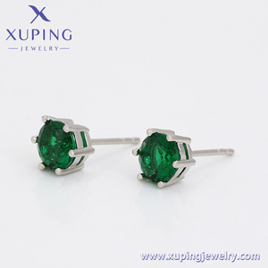 Trang Sức XUPING A00914788 Đá CZ Tổng Hợp Màu Xanh Ngọc Lục Bảo 3A + Đá Đơn Giản Đeo Hàng Ngày Khuyên Tai Dạng Hạt Giá Rẻ Bán Buôn - Product Image 5