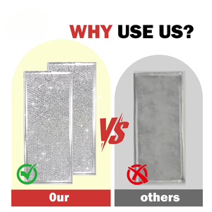 WB06X10596 Filtre à graisse pour <span class=keywords><strong>micro</strong></span>-ondes pour de nombreux filtres à mailles en aluminium DE63-00196A G E Samsungs W10208631A - Product Image 4