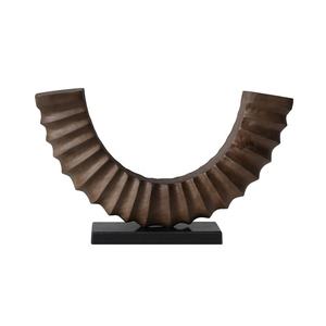 Artisanat <span class=keywords><strong>en</strong></span> <span class=keywords><strong>bois</strong></span> personnalisé Sculpture <span class=keywords><strong>en</strong></span> <span class=keywords><strong>bois</strong></span> moderne <span class=keywords><strong>en</strong></span> résine de fibre de verre Artisanat Hôtel Décor Maison Oeuvre Abstraite Sculpté Art de Bureau - Product Image 4