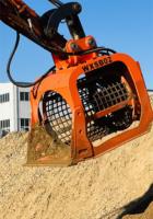 Godet rotatif de criblage pour excavatrice, pour terreau, compost, sable et agrégats