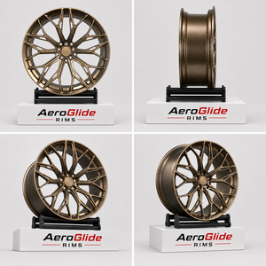 Cerchi da Corsa Forgiati in Lega di Alluminio <span class=keywords><strong>ARG</strong></span> D054 Multi, Personalizzati, Bronzo Spazzolato, Concavi Profondi, 5x114.3 5x112 5x120 per Audi - Product Image 4