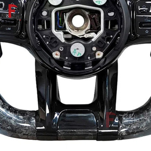 Volant en fibre de carbone forgé <span class=keywords><strong>Mercedes</strong></span> personnalisé pour benz Amg CLS W218 W219 550 500 Classe <span class=keywords><strong>C</strong></span> W205 W204 Classe G Classe S W221 - Product Image 4