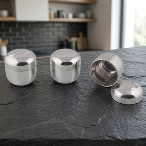 Eco-Friendly Sustainable Stainless Steel Candy Canisters Classic <b>Design</b> Detachable <b>Lids</b> Kitchen Storage Spices Tea Durable Mayur - Product Image 2