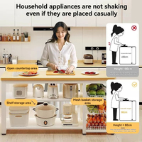 Küchenmöbel Multifunktion aler Gemüse korb Gemüses chneide tisch Mikrowellen topf Organizer Side board