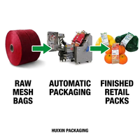 HDPE Raschel-Netzrollenmaterial für Automatische Produktverpackung Zwiebel-Kartoffel-Zitrus-Verpackung