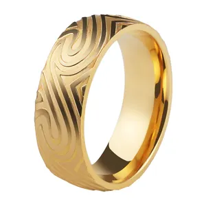 Hot products with competitive prices 18K real gold plated stainless steel ring for girl and boy jewelry