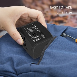 2025 <span class=keywords><strong>RR</strong></span> voyage Compact chargeur mural en acier inoxydable plus récent 2AC adaptateur secteur universel international dans le monde petite prise pour - Product Image 5