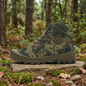Bottes montantes décontractées pour hommes, en polyester, respirantes, imperméables, antidérapantes, légères, à lacets, motif camouflage, pour l'été, vente en gros - Product Image 2