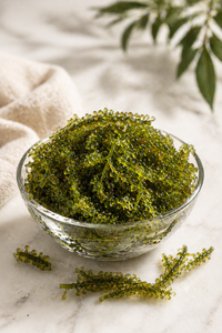 สาหร่ายทะเลสดสีเขียว Caulerpa Lentillifera สาหร่ายกินได้ บริสุทธิ์ 100% จากธรรมชาติ อาหารทะเลเพื่อสุขภาพ ผู้จัดจำหน่าย อายุการเก็บรักษา 12 เดือน แช่เย็น - Product Image 3