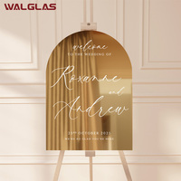 Self-adhesive Magnifying Mirror Sheet One-way Two-way Mirror Glass Sheet Double Sided Acrylic Mirror Sheet