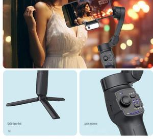 Estabilizador de teléfono inteligente plegable de rotación en todas las direcciones para transmisión en vivo al aire libre AI Auto Face Tracking Gimbal con soporte de trípode - Product Image 4