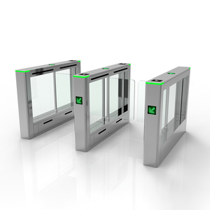Barrière de passage piétonnier à portail battant LED à coins arrondis personnalisée en acier inoxydable 304, <span class=keywords><strong>tourniquet</strong></span> certifié CE 1 - Product Image 2
