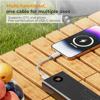 Cable de Audio OTG Tipo C Profesional Personalizado OEM, Conductores Plateados, Cable Multifunción Macho-Macho para Auriculares para iPhone