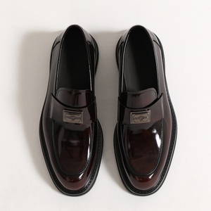 Zapatos Casuales de Oficina de Negocios, Hechos a Mano, de Cuero Genuino, de Alta Calidad y a la Moda, Estilo Slip-On, Evergreen - Product Image 4